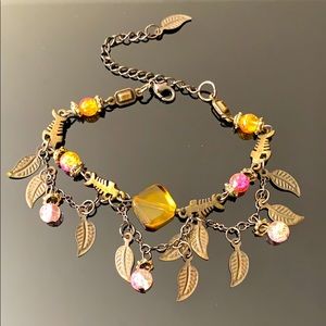 Boho Beaded Charm Bracelet